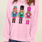 Nutcracker Round Neck Long Sleeve Sweatshirt