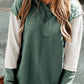Color Block Dropped Shoulder Hoodie
