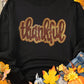 THANKFUL Round Neck Long Sleeve Sweatshirt