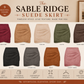 PREORDER: Sable Ridge Suede Skirt 8.10.26