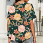 Double Take Floral Ruffled Short Sleeve Blouse