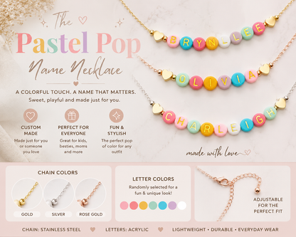 PREORDER: The Pastel Pop Name Necklace 8.3.26