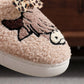 PREORDER: Highland cow with leopard bow slippers  8.17.26