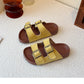 PREORDER: The Bex Double Buckle Kid Sandals 5.12.25