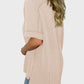 Lovelet Texture V-Neck Half Sleeve T-Shirt