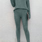 Basic Bae Full Size Notched Long Sleeve Top and Pants Set