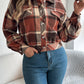 Plaid Button Up Long Sleeve Jacket