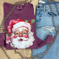 Rosy Santa Short or Long Sleeve Graphic Tee