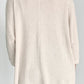 Waffle-Knit Slit Round Neck Long Sleeve Top