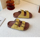 PREORDER: The Bex Double Buckle Kid Sandals 5.12.25
