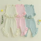 PREORDER: RERUN The Randi Waffle and Ruffle Tank & Pant Set 5.12.25
