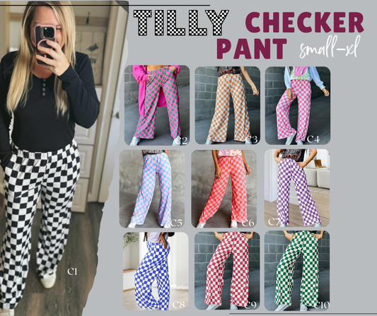 PREORDER: Tilly Checker Pant 10.6.25