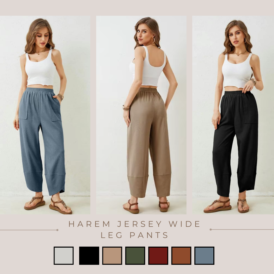 PREORDER: Harem Jersey Wide Leg Pants 8.2.25