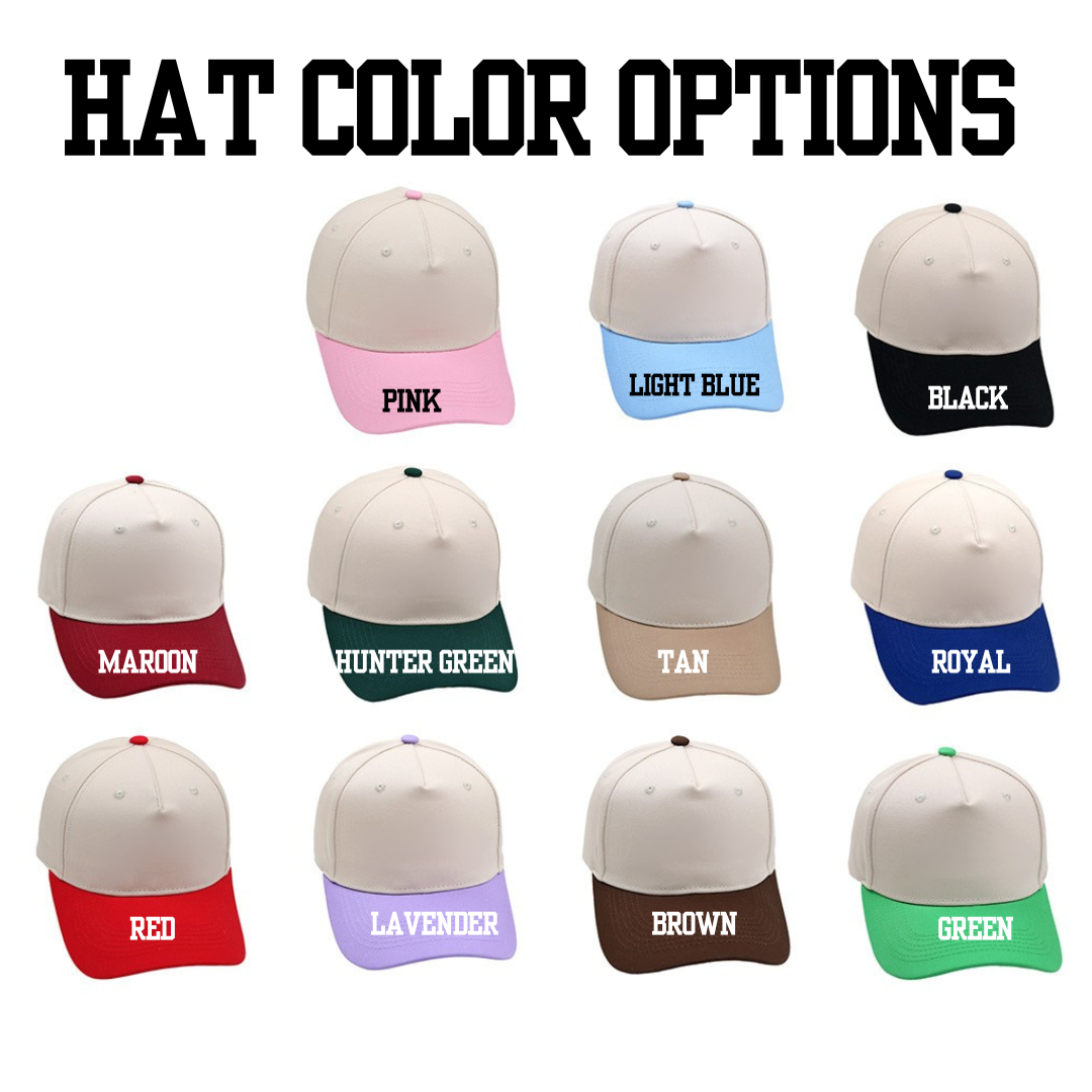 PREORDER: Upside down embroidered hat 10.6.25