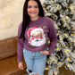Rosy Santa Short or Long Sleeve Graphic Tee