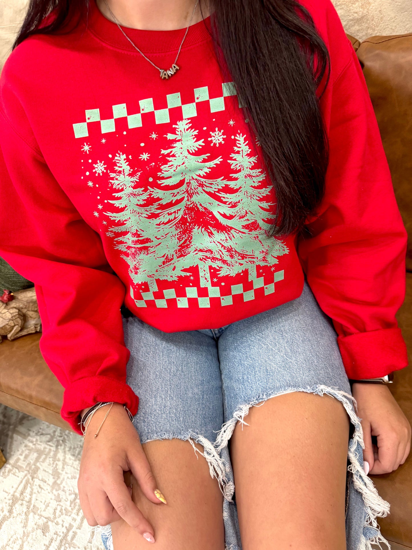 Checkered Spruce Graphic Tee or Sweatshirt