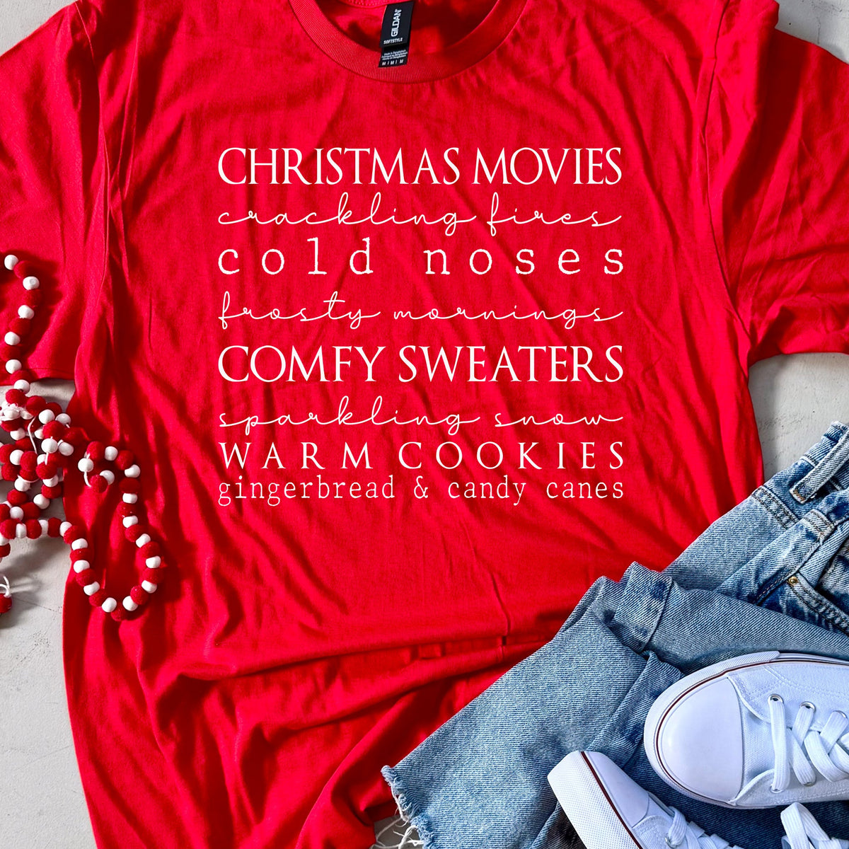 Christmas Movies & Crackling Fires Tee or Sweatshirt