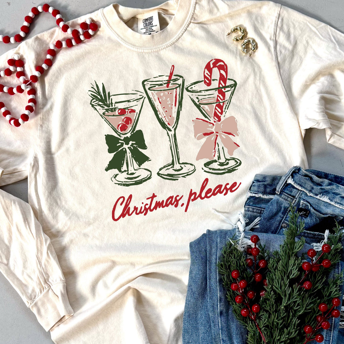 Christmas Please Short or Long Sleeve tee