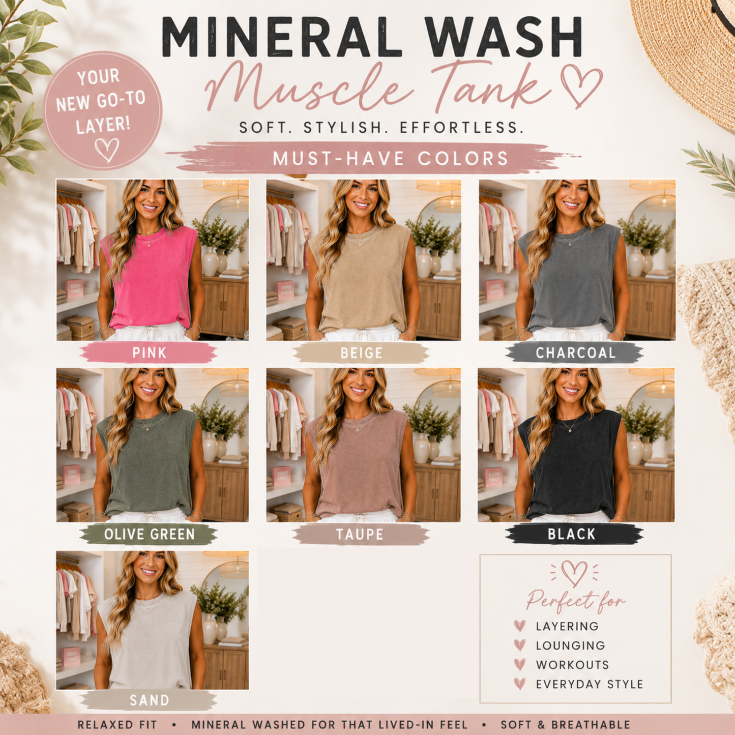 PREORDER: Mineral Washed Oversized Tank 7.13.26