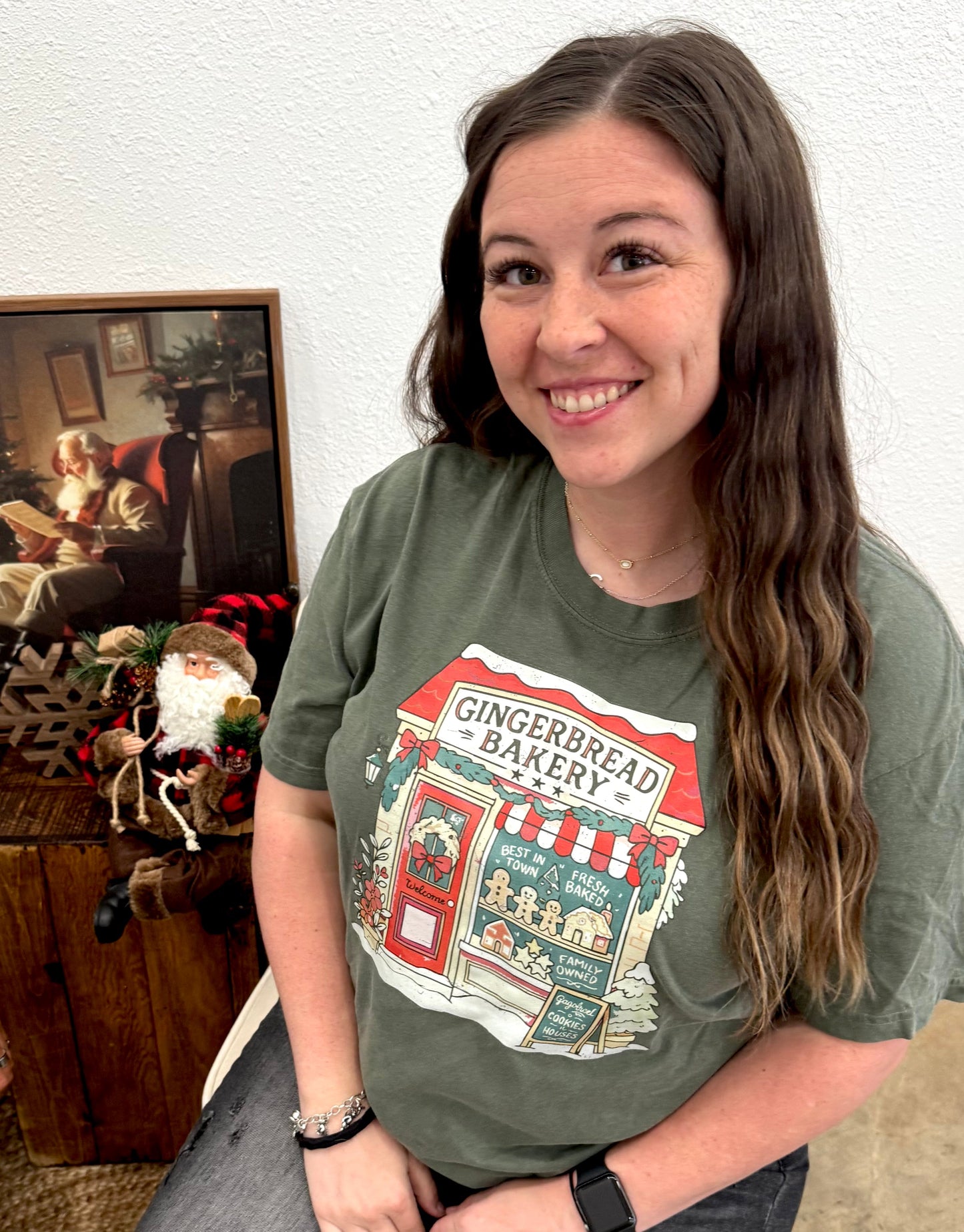 Gingerbread Bakery Short or Long Sleeve Graphic Tees