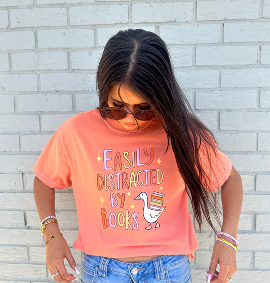 Distracted By Books Graphic Tees