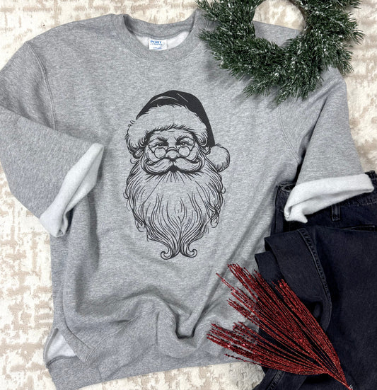 Whimsical Santa Sweatshirts - cut or NON cut