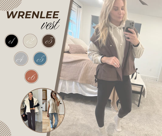 PREORDER: RERUN; Wrenlee Fleece Vest 10.6.25