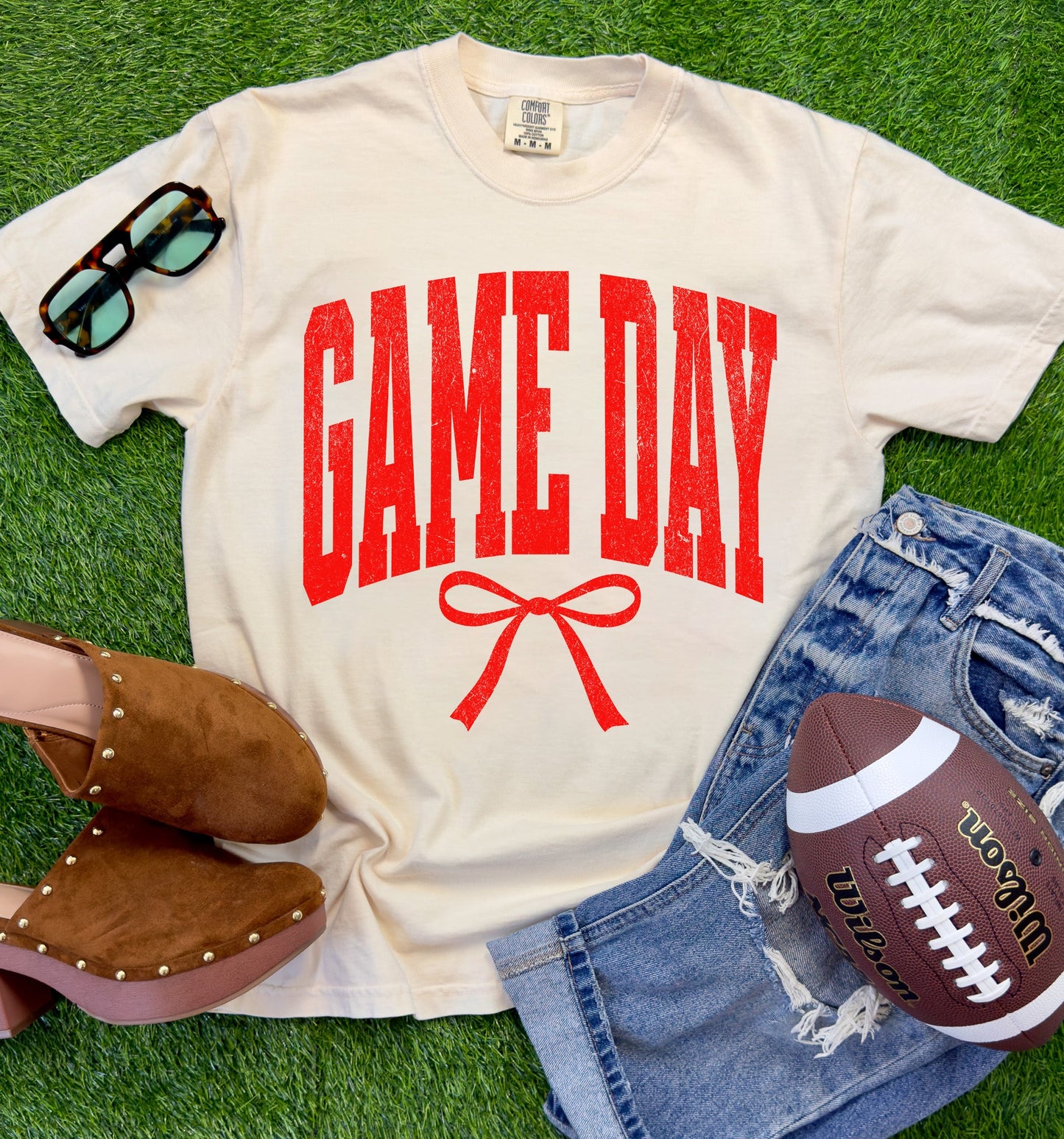 Game Day Customizable Bow Spirit Tee