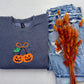 Embroidered Pumpkin Crewneck