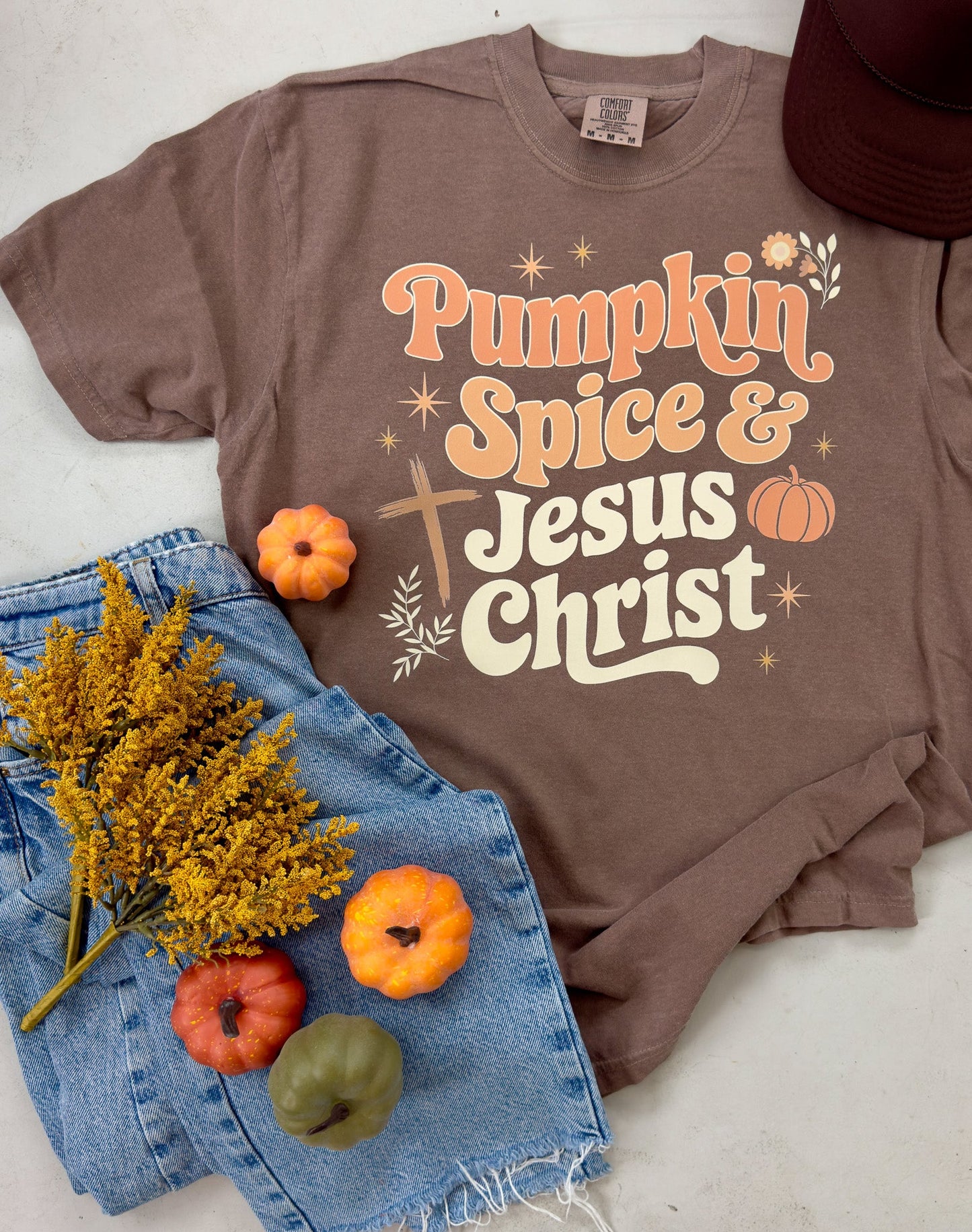 Pumpkin Spice & Jesus Christ Tee & Sweatshirt