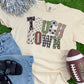 Touchdown Pattern Football Customizable Sweatshirt or Tee