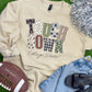 Touchdown Pattern Football Customizable Sweatshirt or Tee