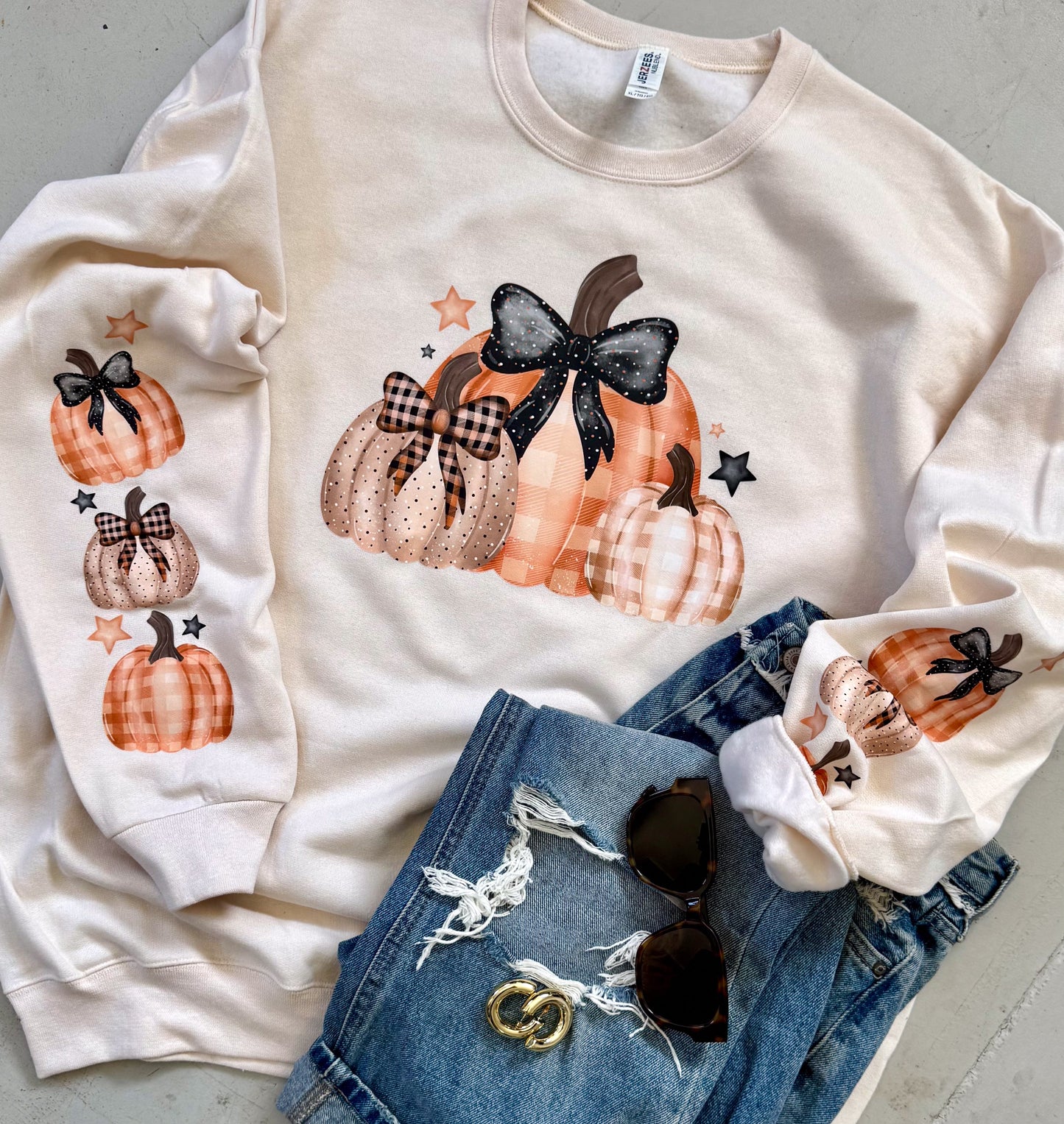 Pumpkins & Bows Sweatshirt