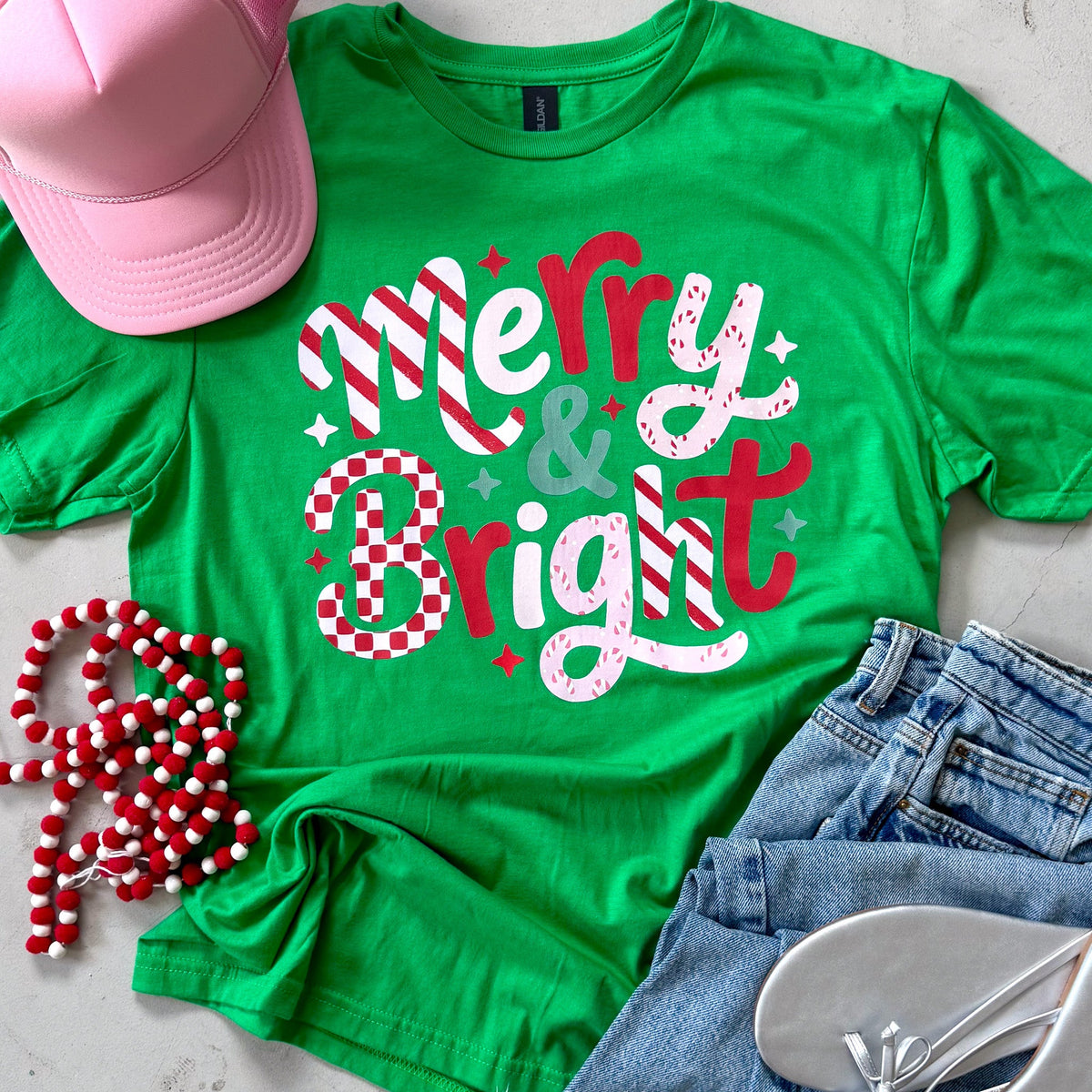 Merry & Bright Tee or Sweatshirt