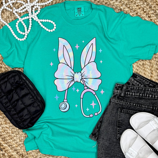 Medical Bunny Easter Graphic Tee