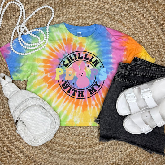 Chillin With My Peeps Easter Crop Top