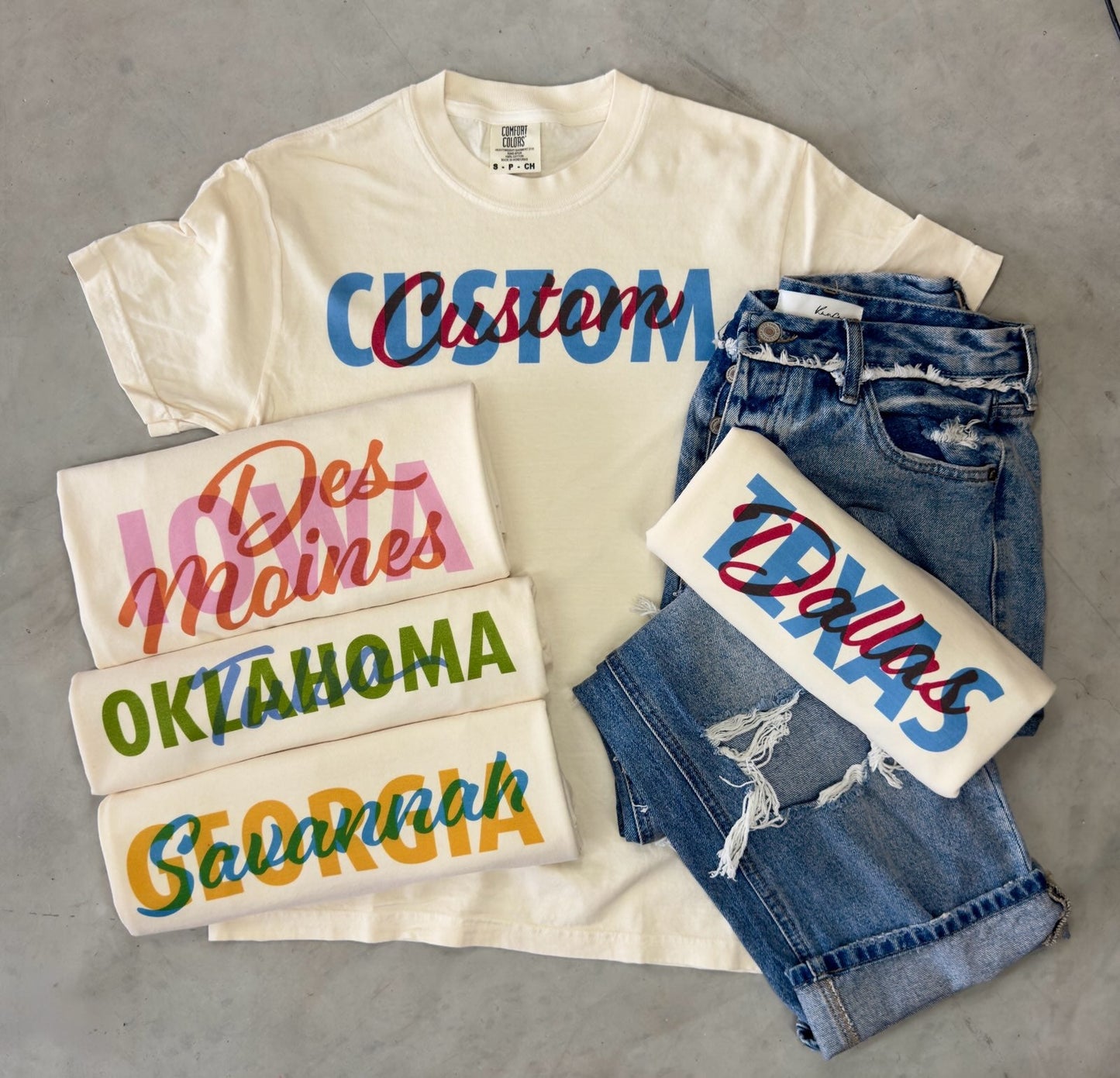 Custom Double Word Tee