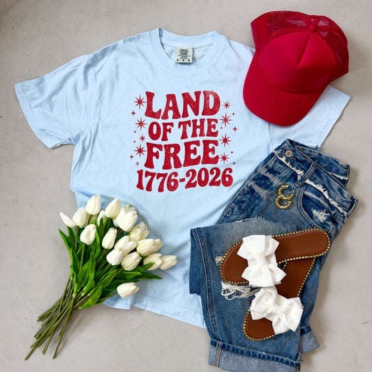 Land of the Free 1776 America Tee