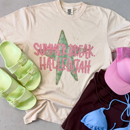 Summer Break Hallelujah Graphic Tee