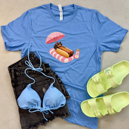 Hot Dog Summer Floatie Tee