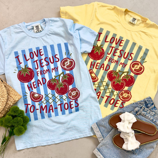 I Love Jesus From My Head To-Ma-Toes Graphic Tee