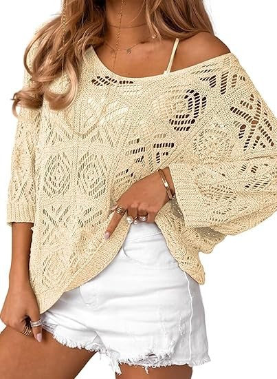 PREORDER: Coastal Breeze Crochet Sweater 3.30.26