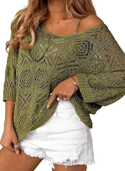 PREORDER: Coastal Breeze Crochet Sweater 3.30.26