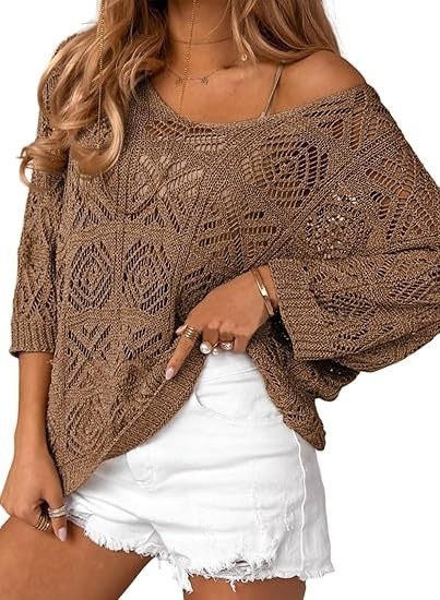 PREORDER: Coastal Breeze Crochet Sweater 3.30.26