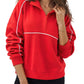 PREORDER: Piped Quarter Zip Pullover  7.20.26