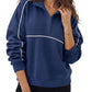 PREORDER: Piped Quarter Zip Pullover  7.20.26