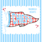 PREORDER: Pennant Flag Fleece Blanket RERUN 8.24.26