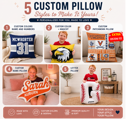 PREORDER: Custom Pillows 6.29.26