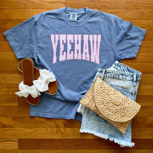 Pink Yeehaw Tee