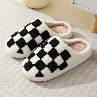 PREORDER: Checkered Cozy Slippers 8.17.26